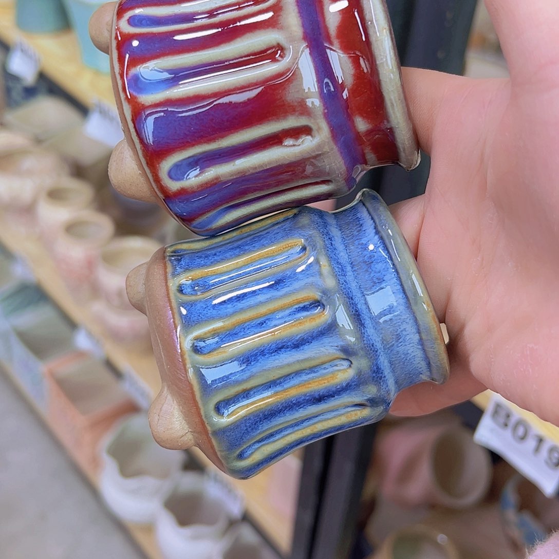 红陶陶瓷花盆当场满12包邮