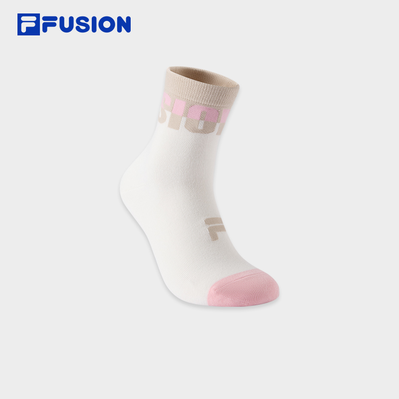 Fila/斐乐女款舒适休闲袜中筒女士跑步透气训练中腰袜T13U542310