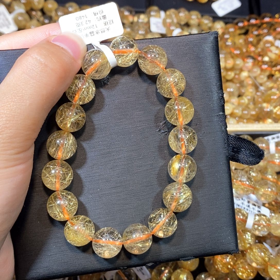 水晶手链未镶嵌家*手链12mm