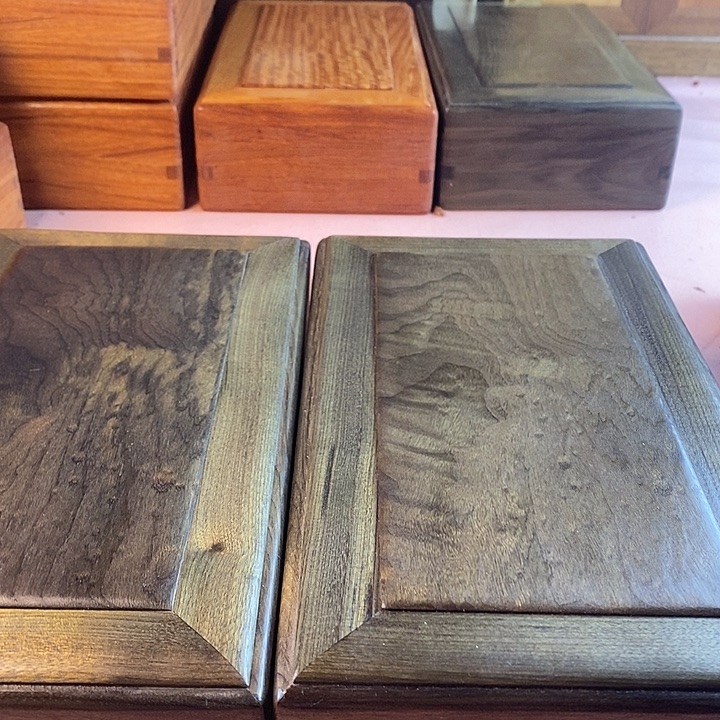 箱花梨木类金丝楠双机关盒