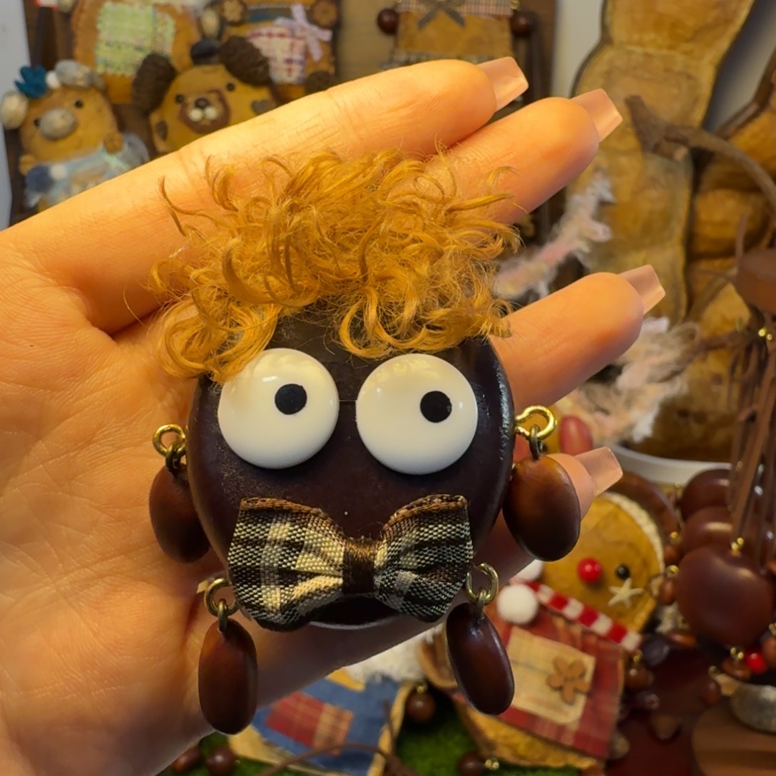 平安豆宝宝可爱带头发