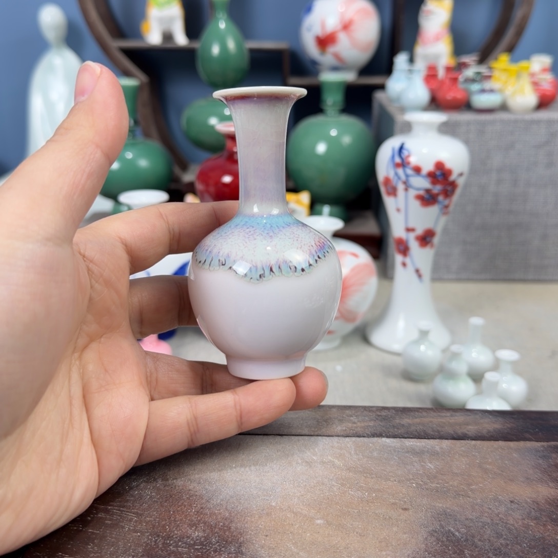 陶瓷手工小花器摆件