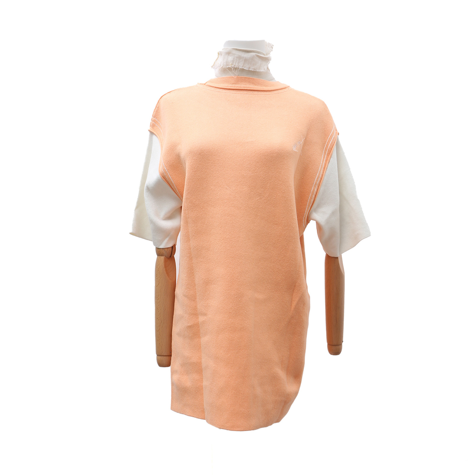 99新  拼接针织短袖T恤 橘色 A1码 P242877119