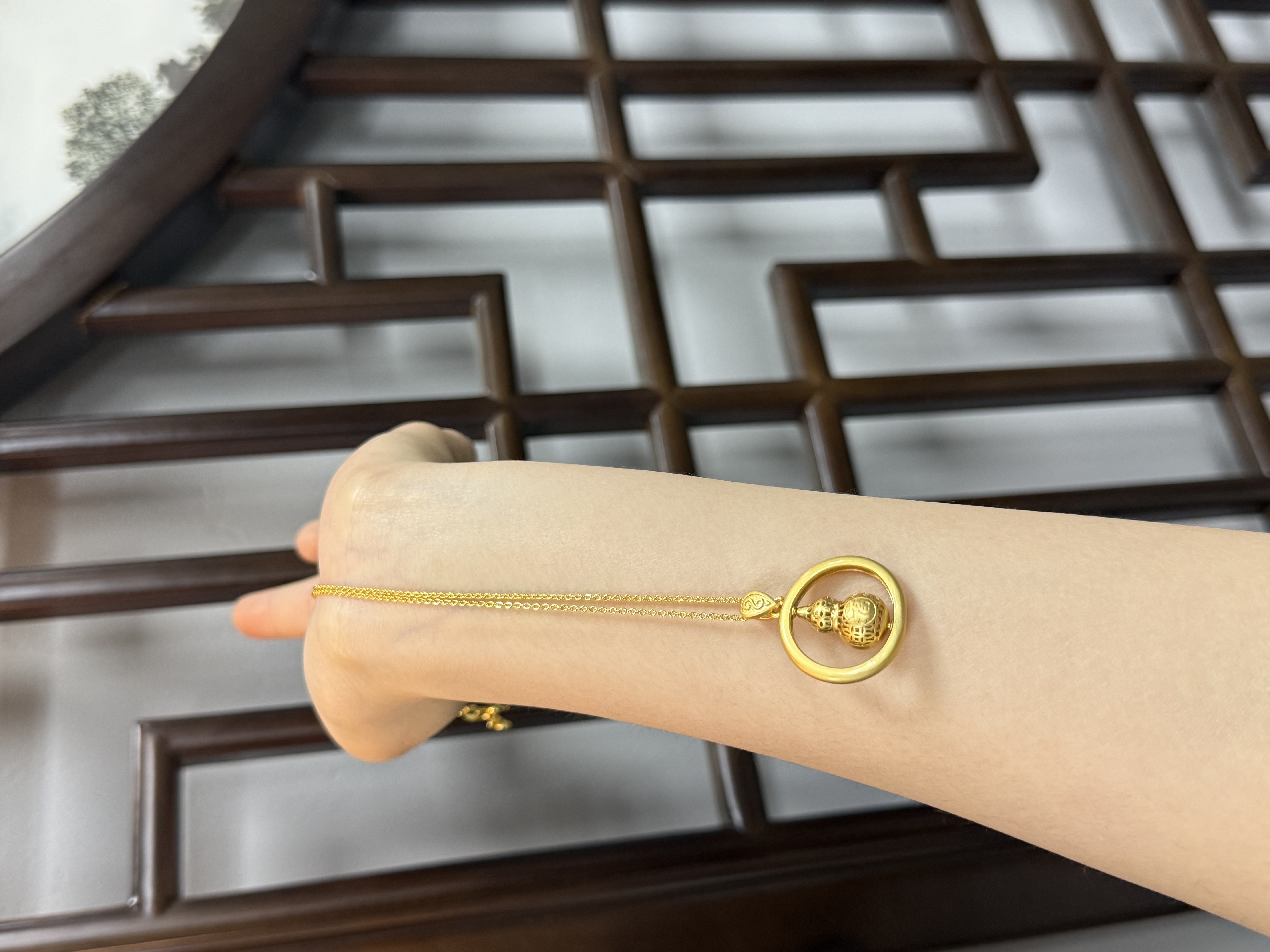 【莹莹专属】天然白冰葫芦吊坠Y681