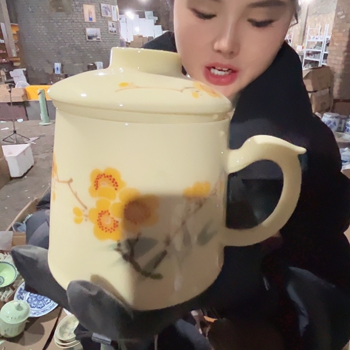 其他瓷景德镇高温瓷办公杯75