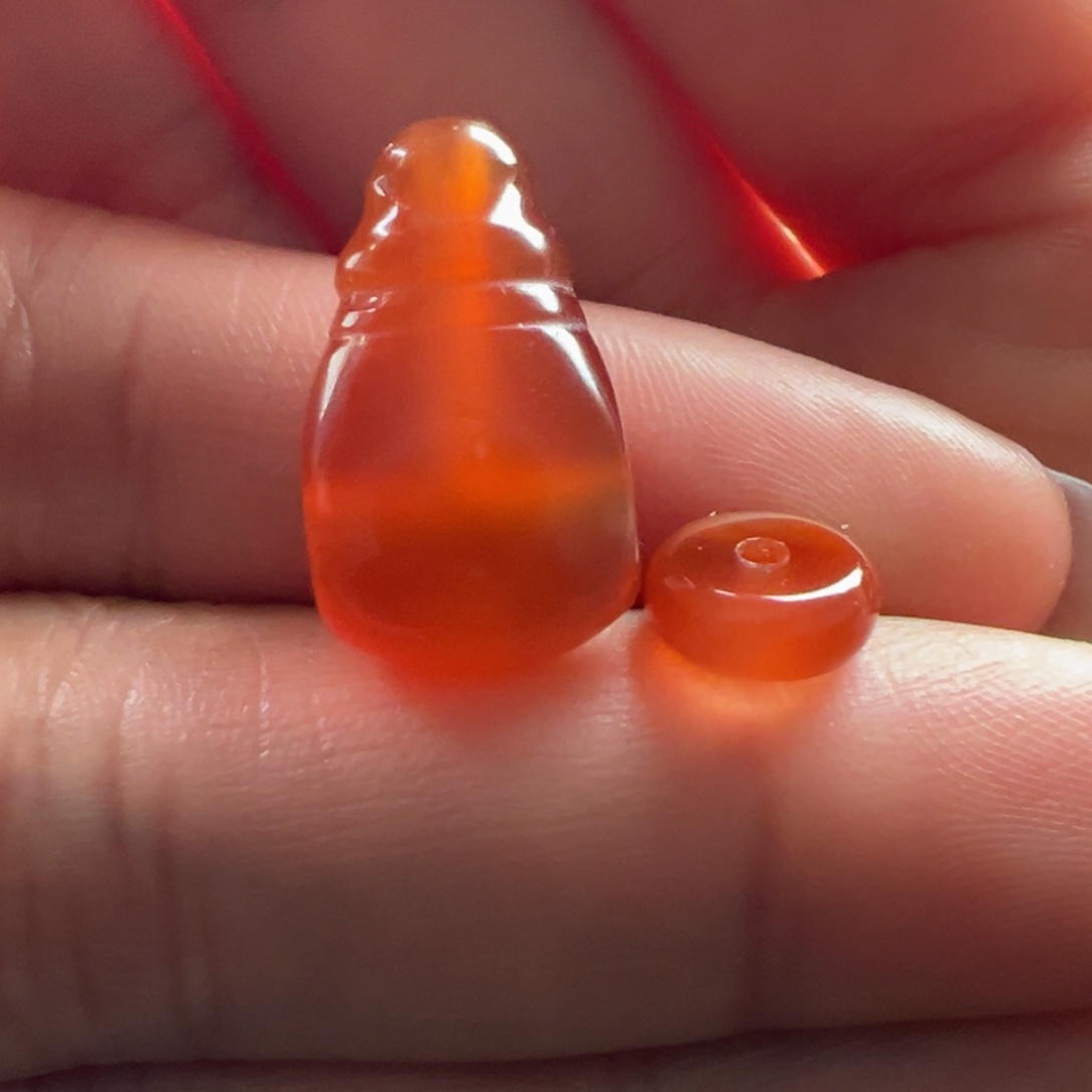 南红玛瑙三通11.3未镶嵌