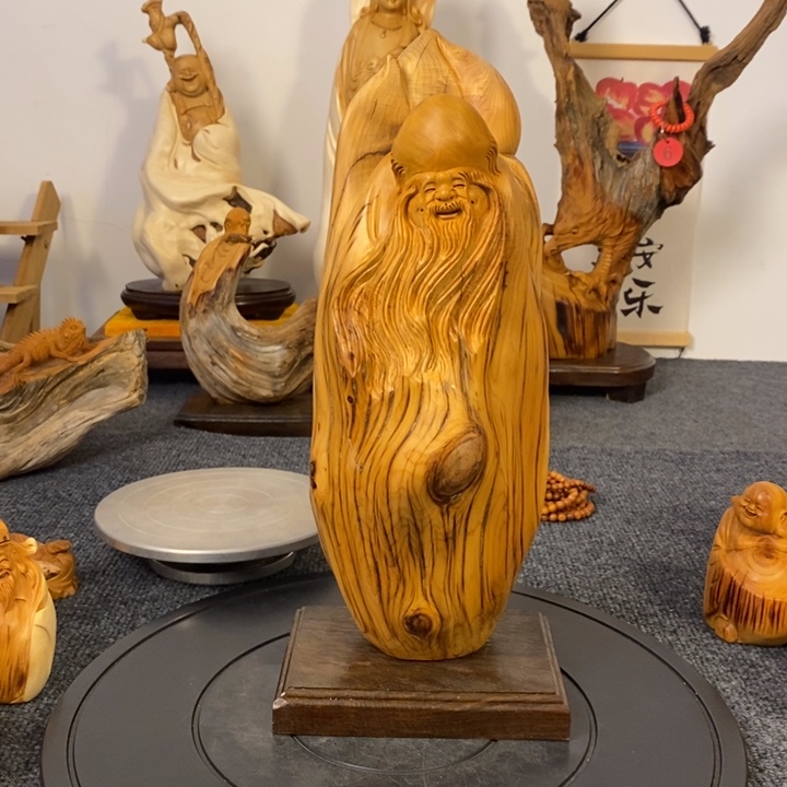 柏木（崖柏）寿星公摆件