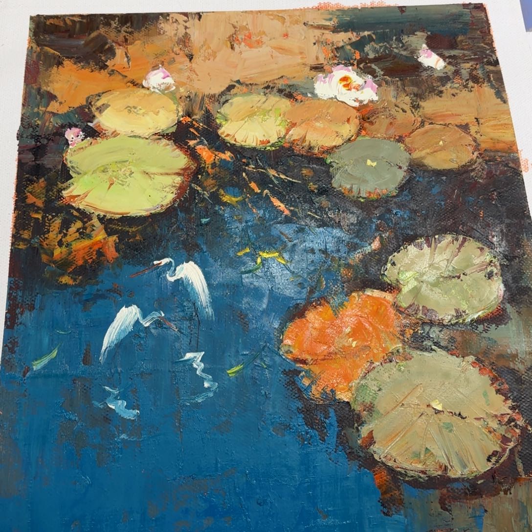 油画我是一只小小鸟地域鬼