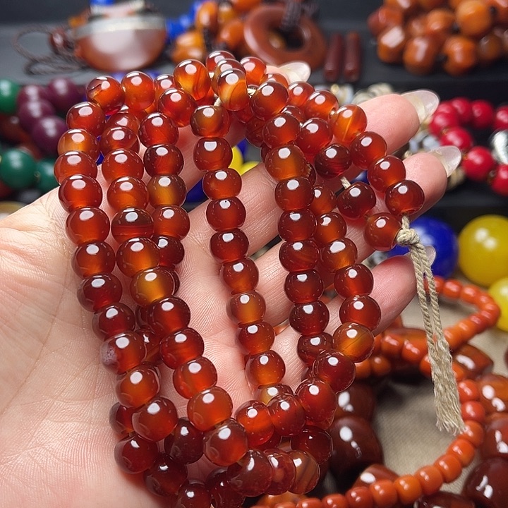 玛瑙/玉髓手链未镶嵌兰****礼