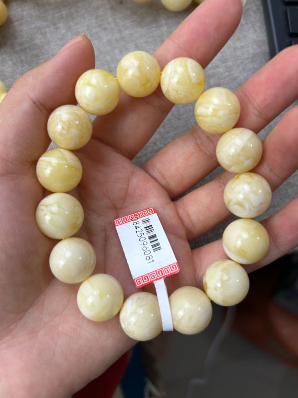 天然琥珀蜜蜡手串