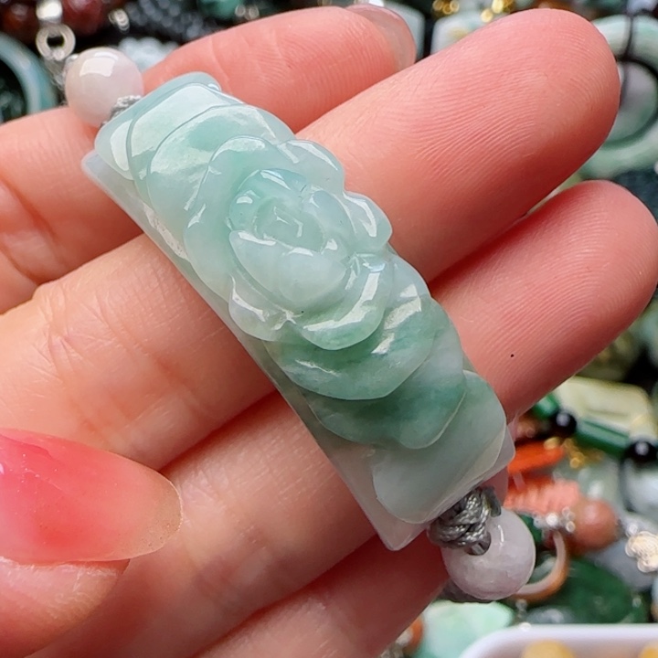 翡翠颈饰未镶嵌天然A货59