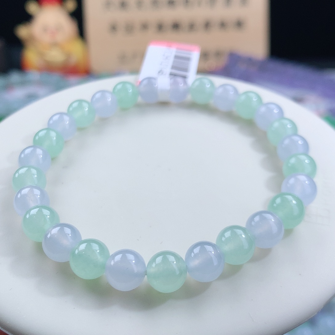 翡翠手链未镶嵌卡6