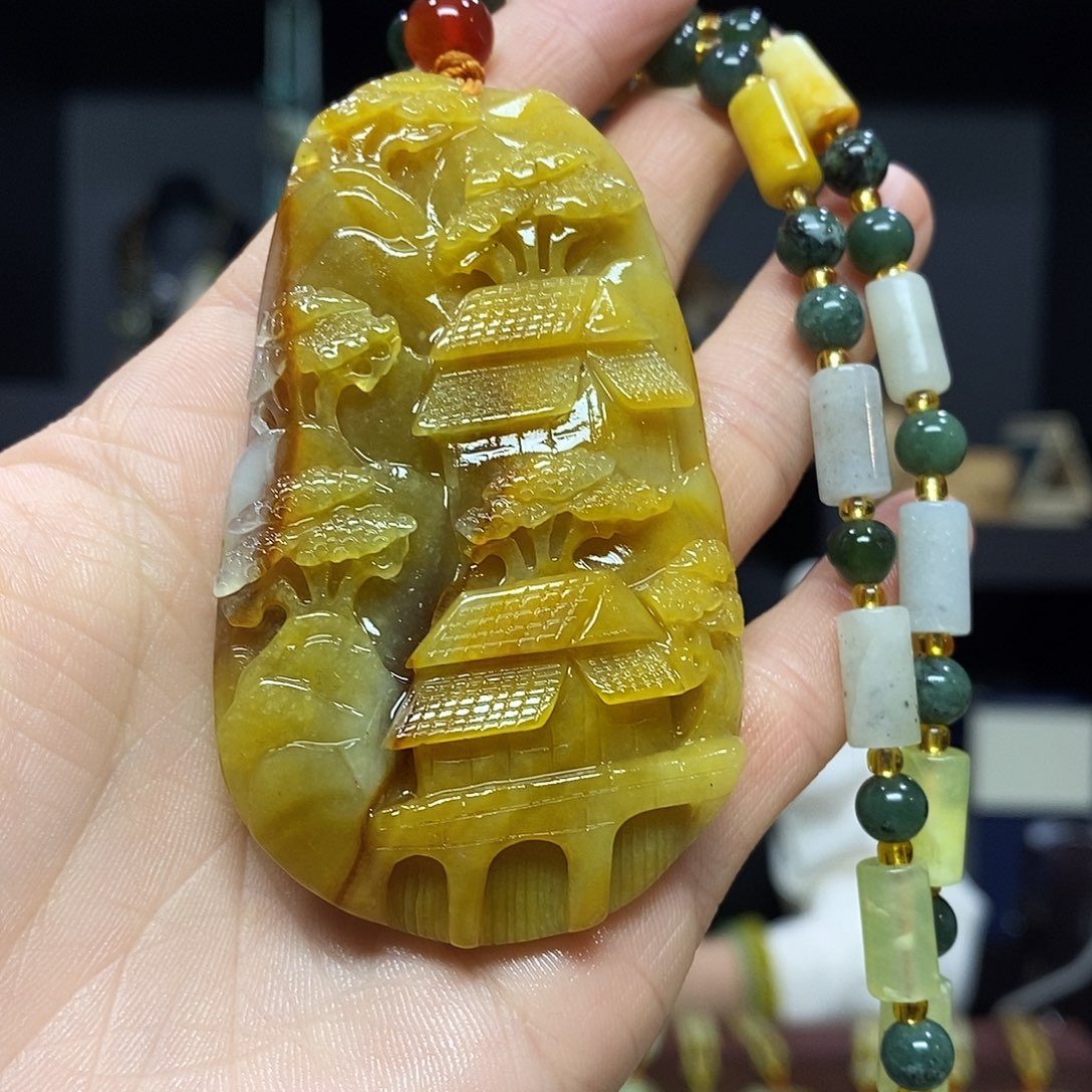 岫玉挂件吊坠未镶嵌