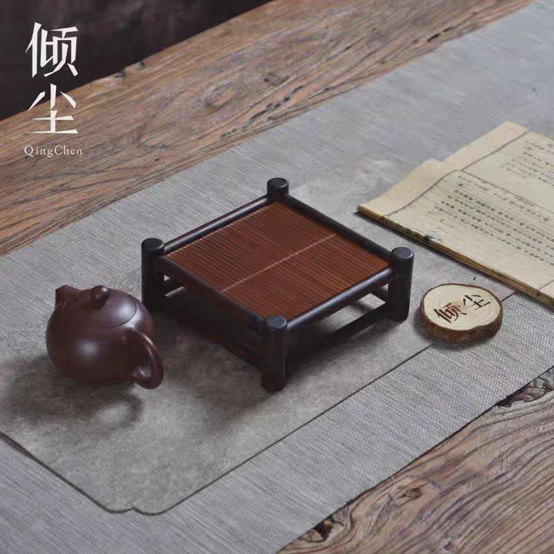 绿水深色小壶承小案几中式复古茶壶香炉展示架小型茶桌条案创意