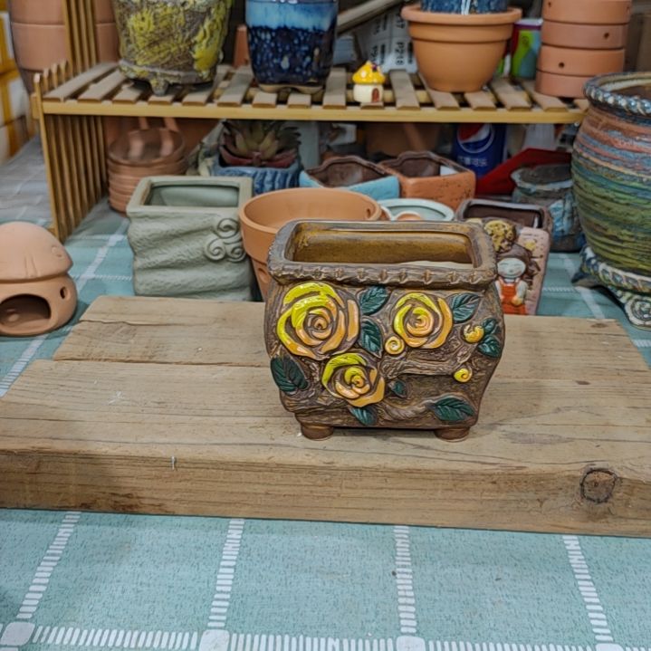 紫砂花盆粗陶花盆