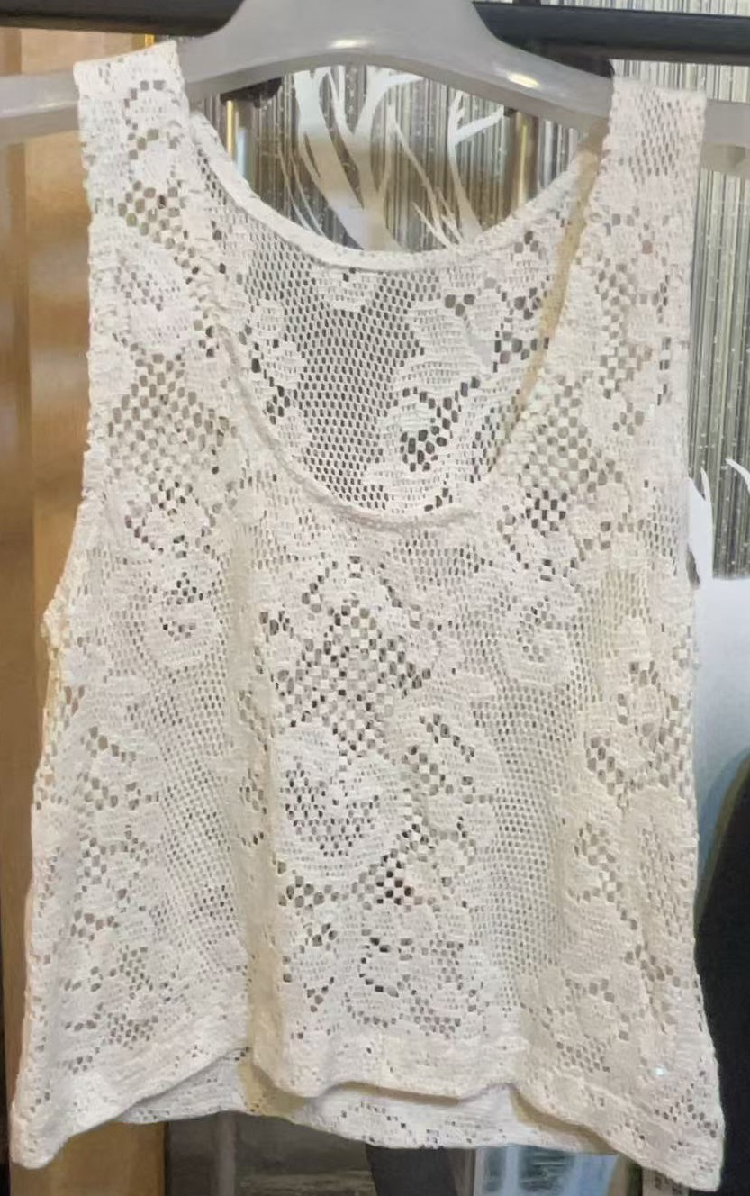 【特价不支持退换】韩系潮流时尚镂空外搭休闲女背心