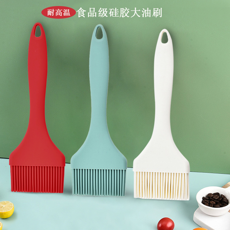 耐高温硅胶油刷子厨房烙饼烧烤刷酱家用不掉毛烘焙刷子一体大油刷