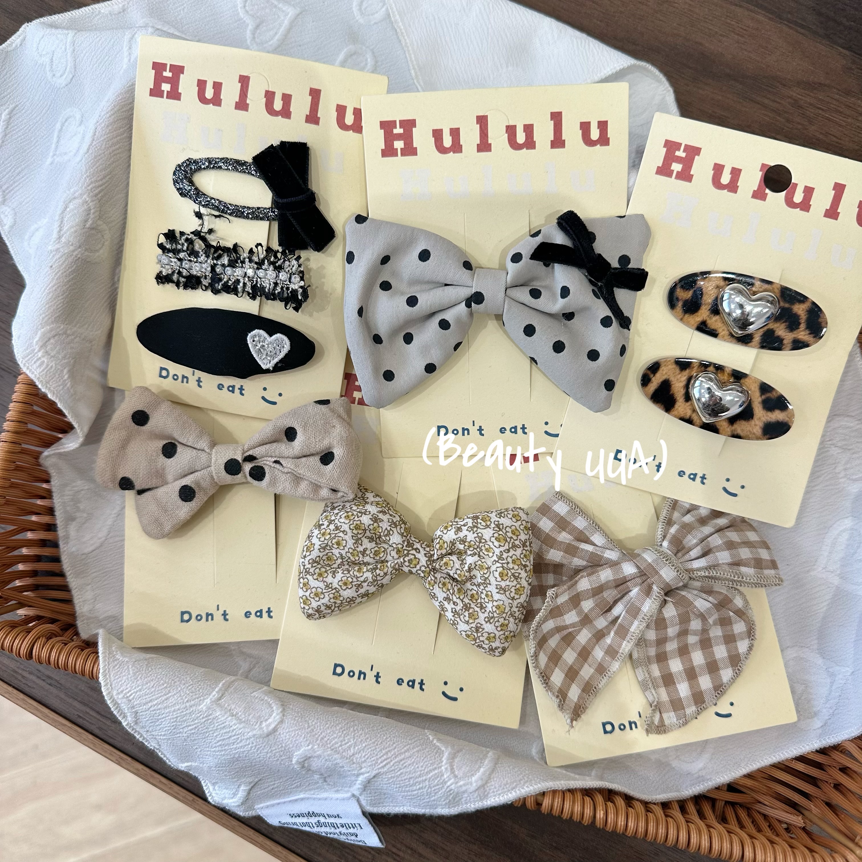 韩版小众ins森系儿童发饰可爱甜美蝴蝶结百搭发饰