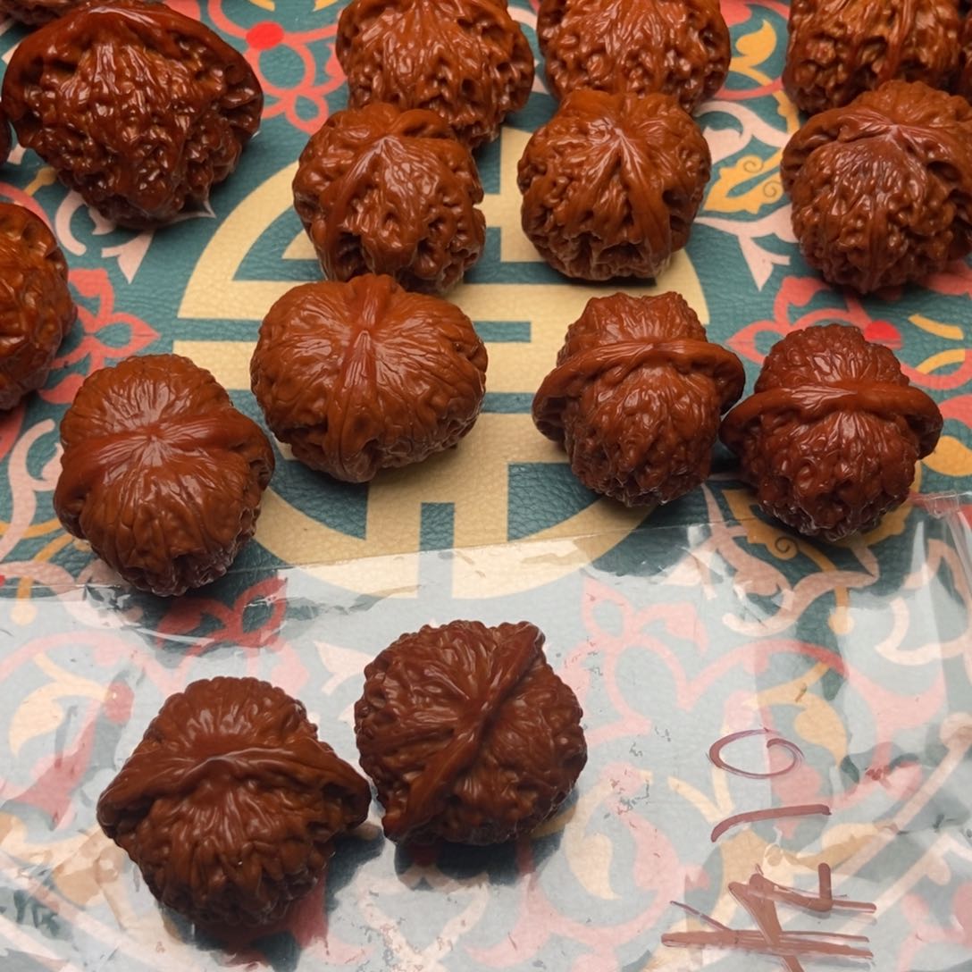 文玩核桃把件014磨盘