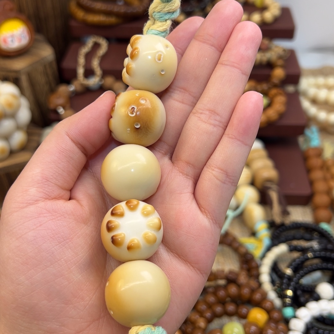 量***缠菩提根/象牙果手串章鱼手捻