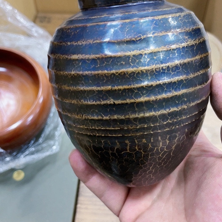 瓷片走**花瓷制作工艺品摆件