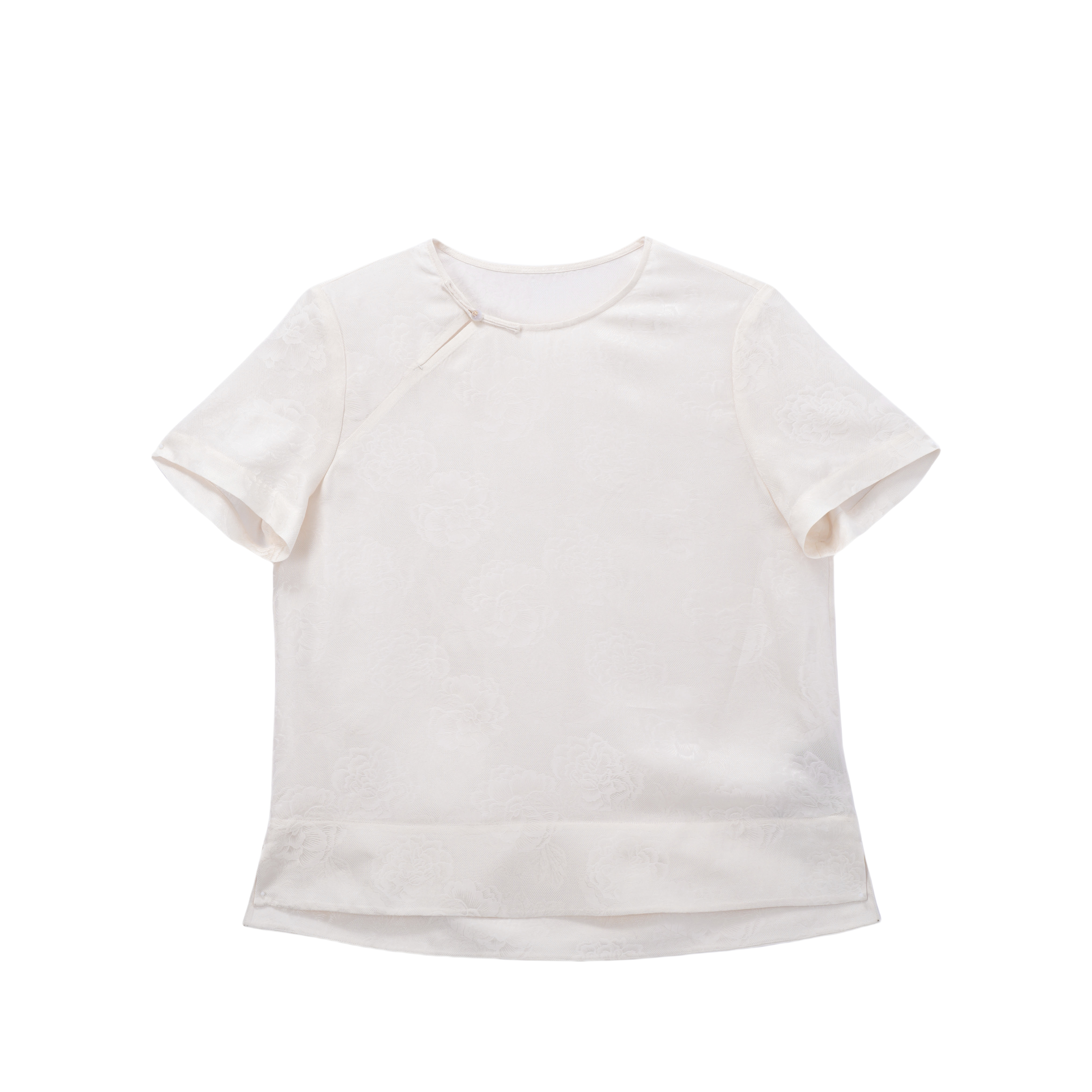 瑜乔-YZQS252180新中式桑蚕丝上衣中国风气质女装提花休闲百搭