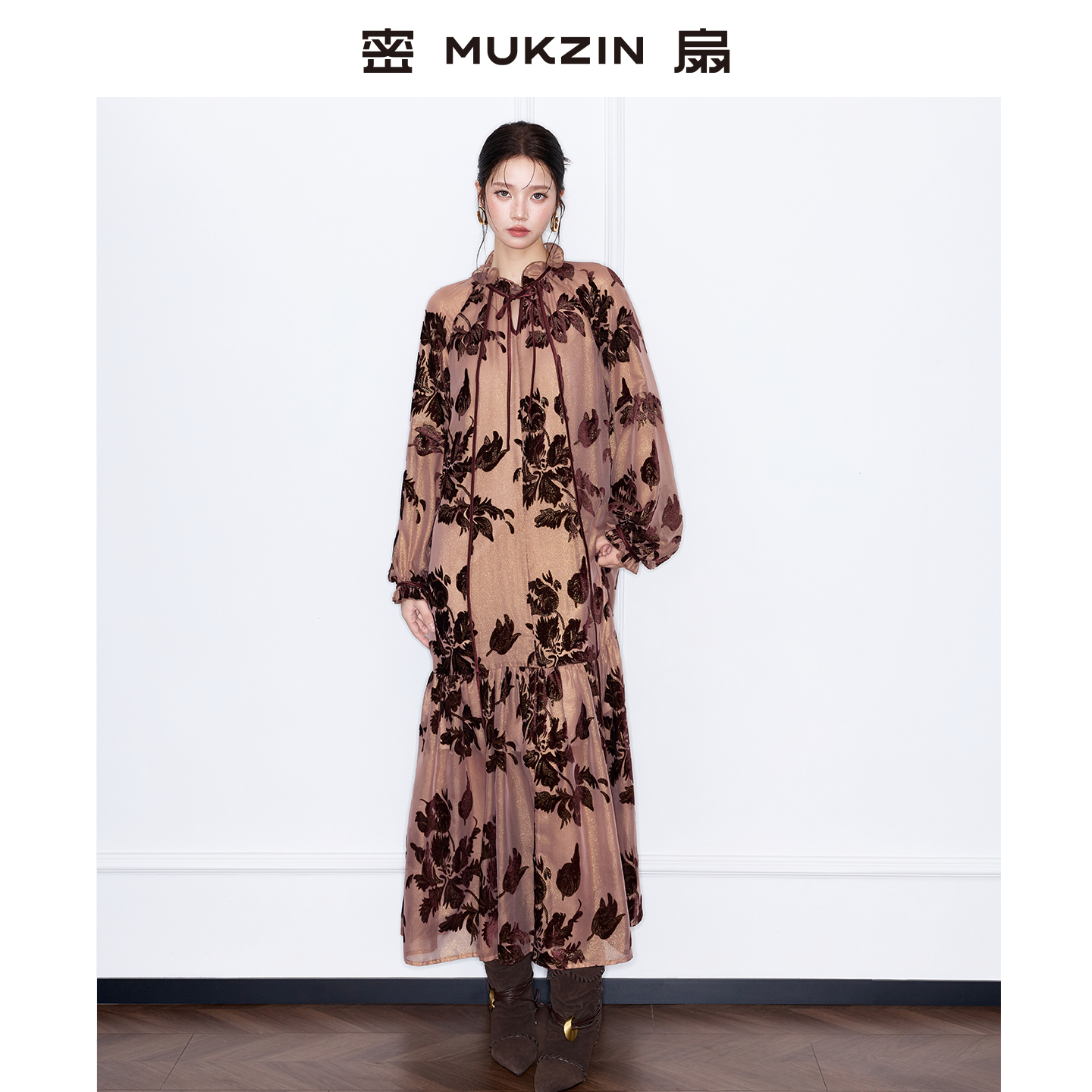 「不止檀香」//新中式 宽松百搭连衣裙//密扇连衣裙M254JD30223467
