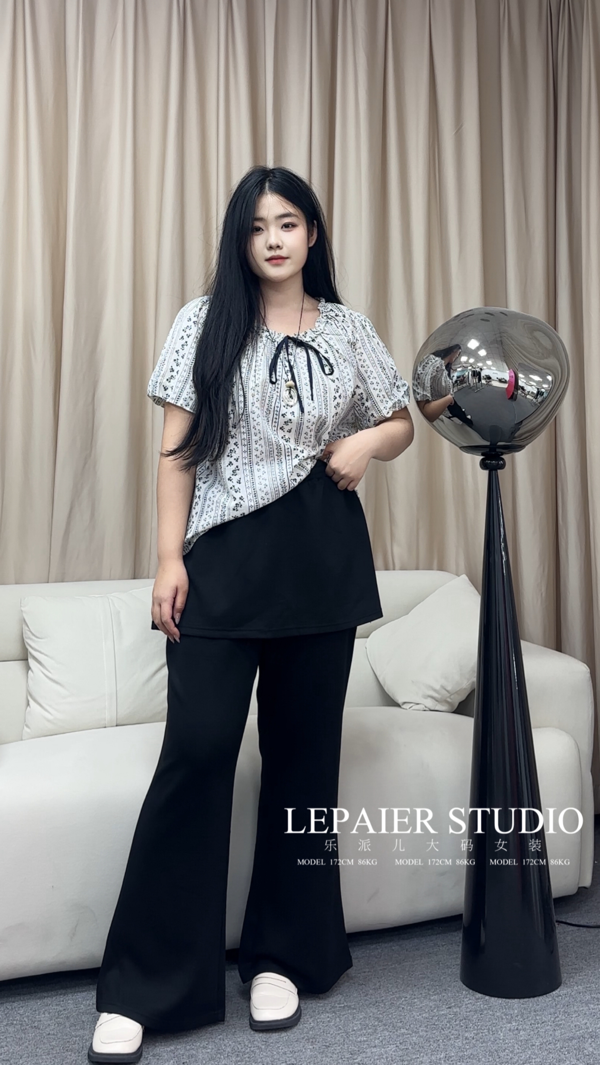 碎花高级感气质复古泡泡袖短袖022020030