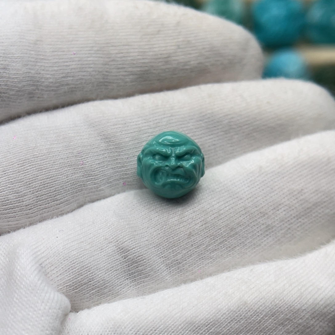 绿松石未镶嵌颈饰卡10.6