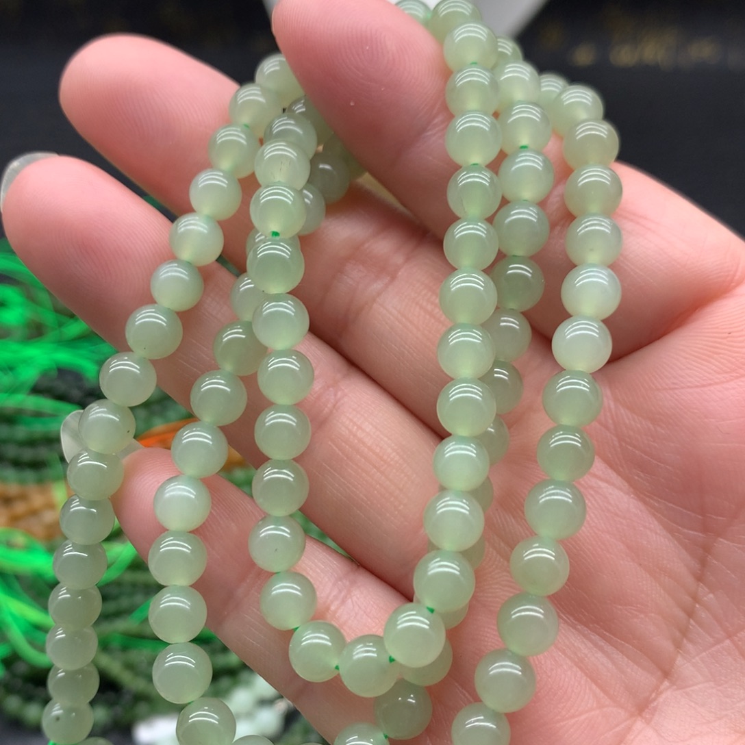 和田玉未镶嵌手链6