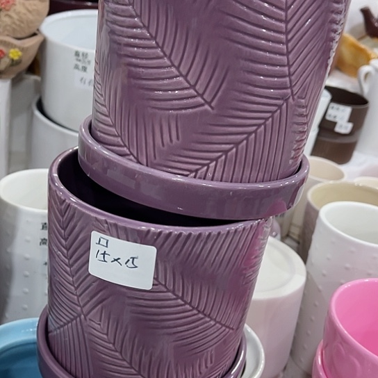 多肉绿植陶瓷花盆9.9包邮，有孔