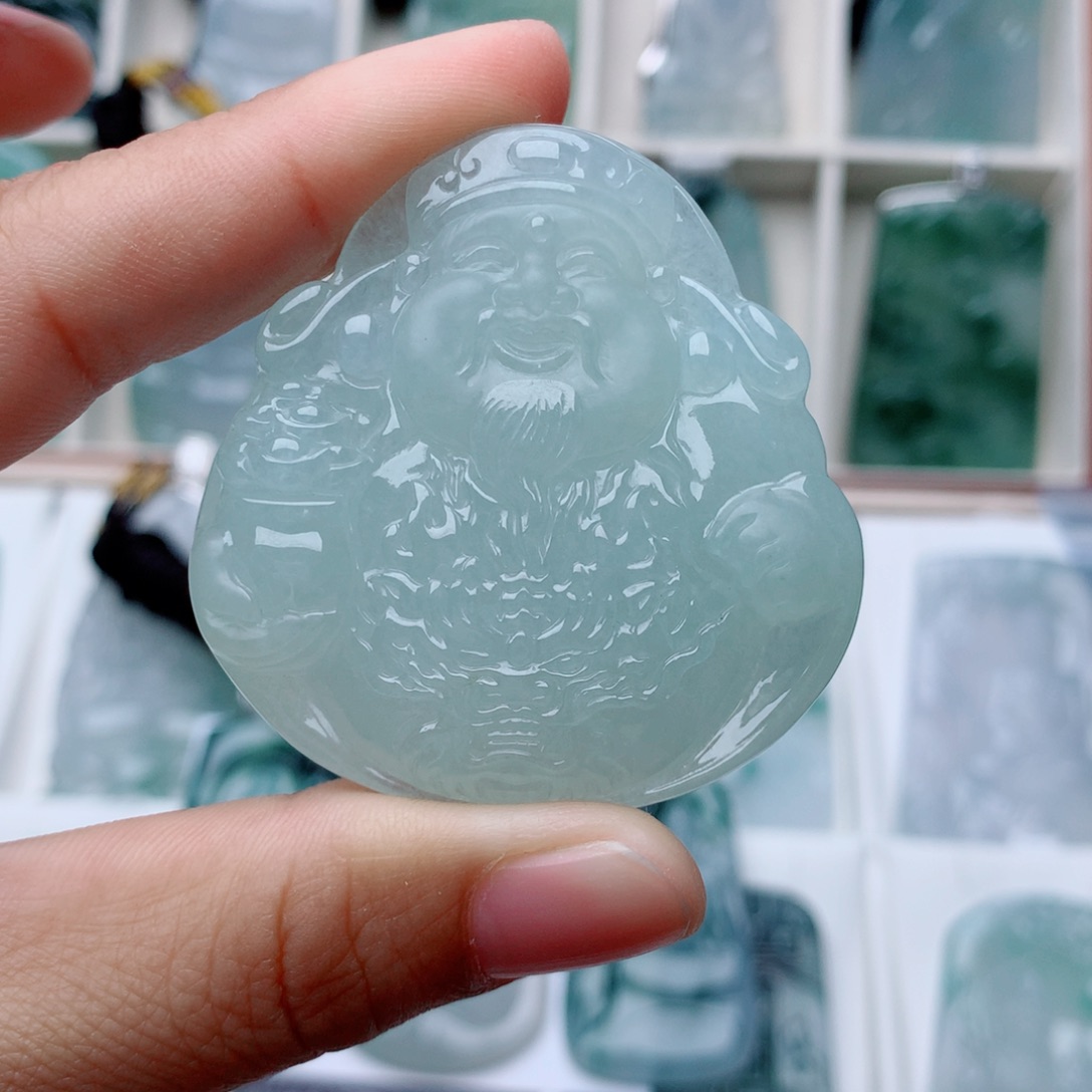 翡翠颈饰未镶嵌余*v