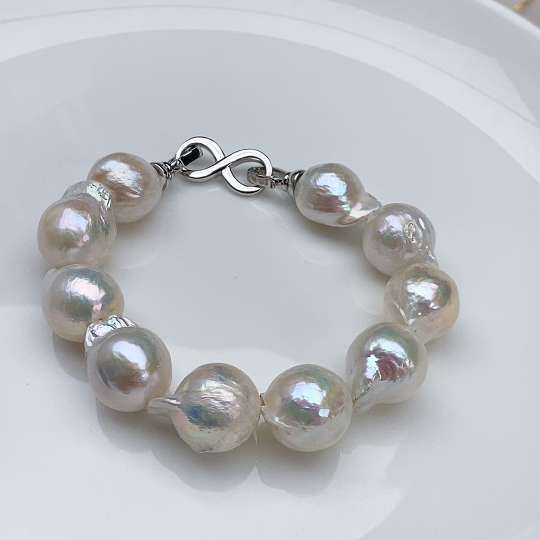 银S925镶嵌淡水珍珠颈饰