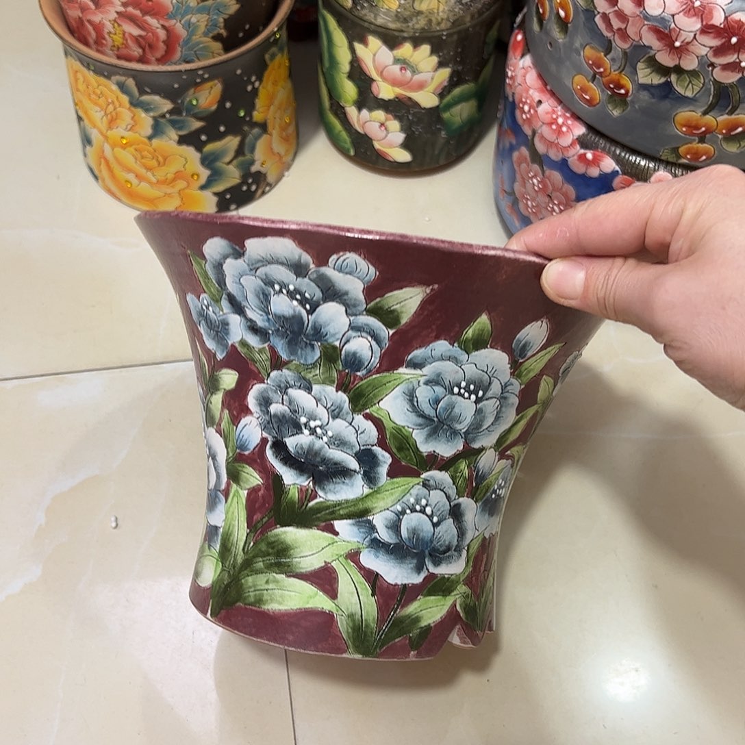 景德镇陶瓷花盆景德镇陶瓷花盆