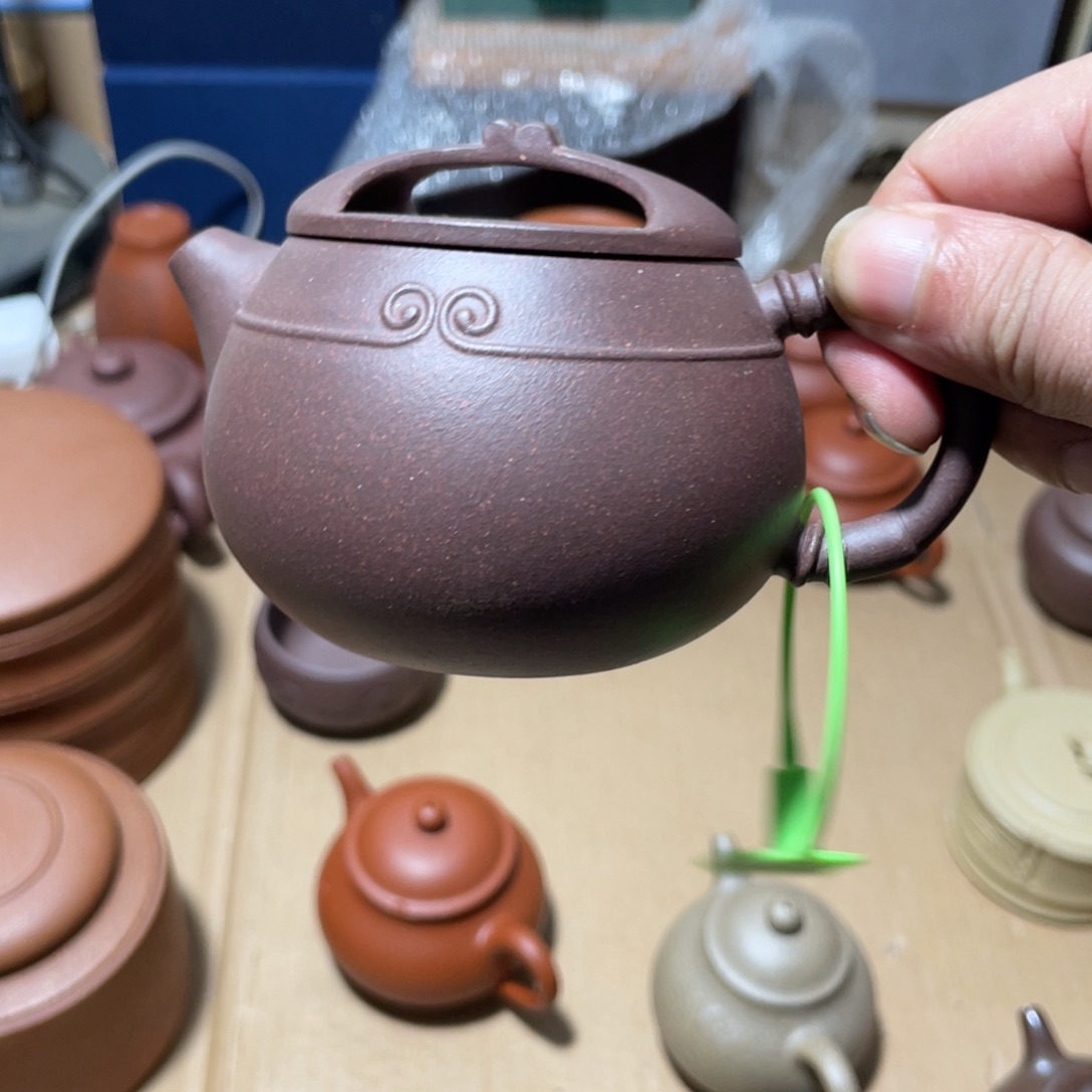 紫砂茶壶二院紫泥