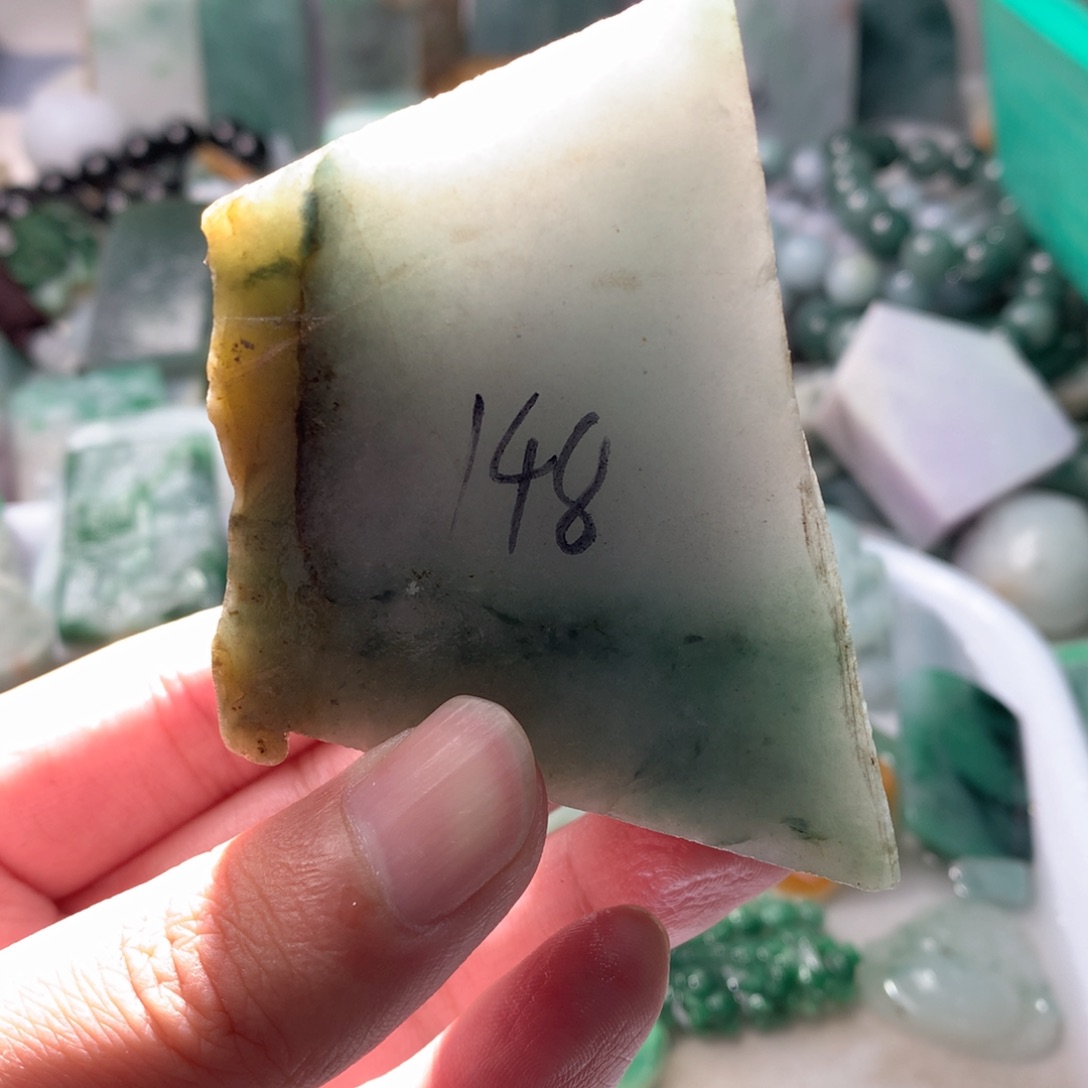 翡翠散珠翡翠原石片料