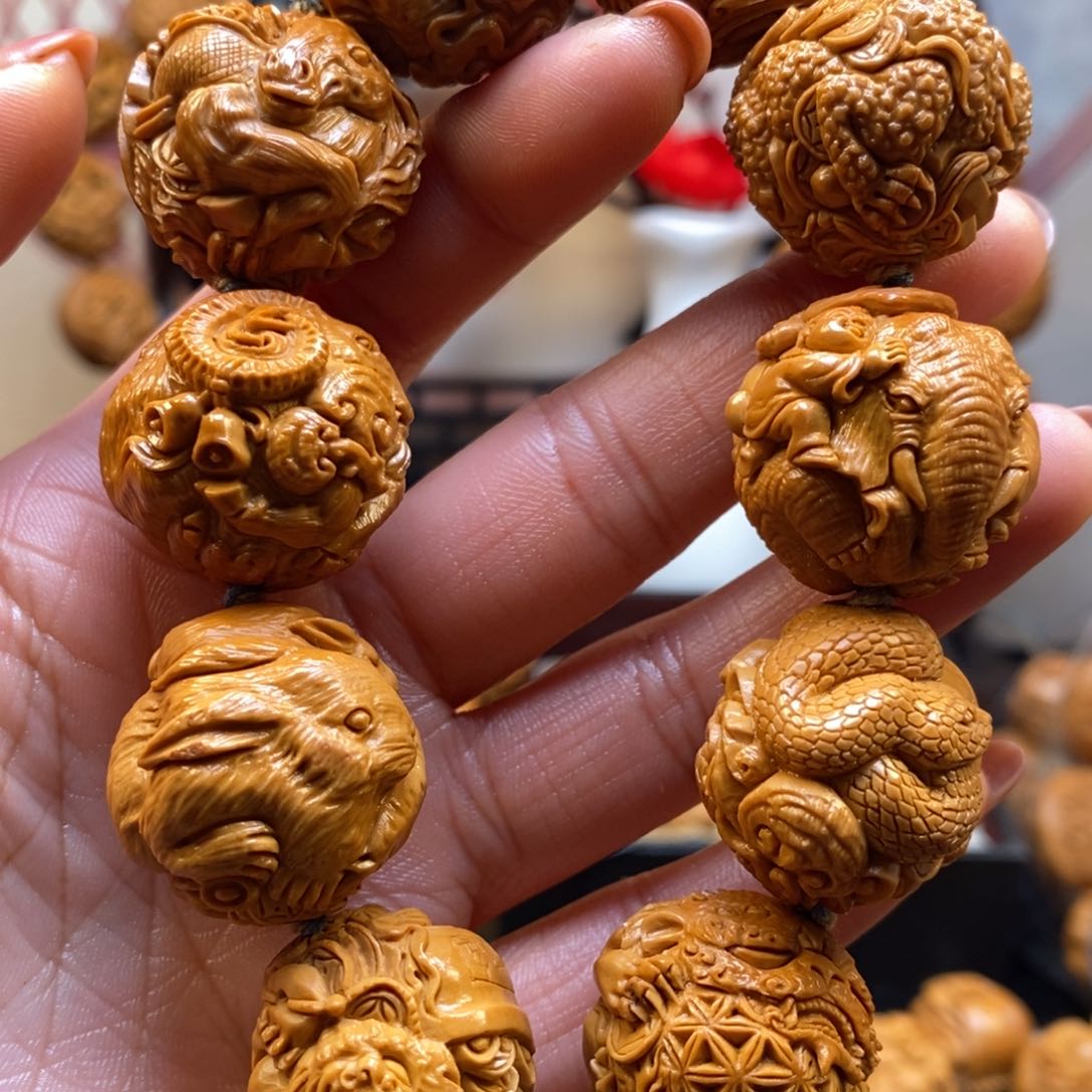 橄榄核手串/手链瑞兽纳福2.5