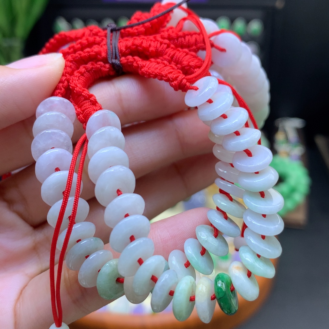 翡翠未镶嵌颈饰天然