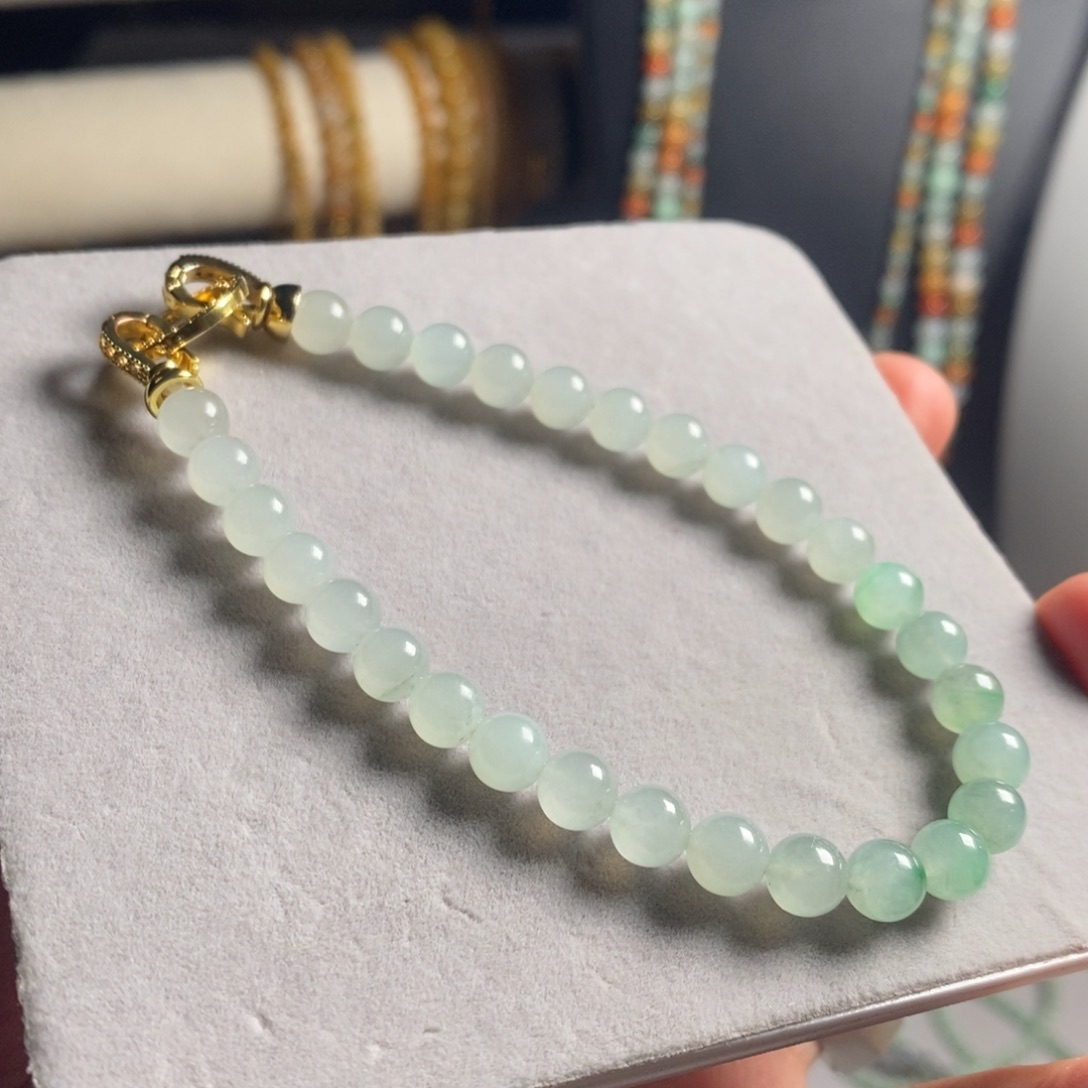 定制翡翠未镶嵌28 缅甸翡翠A货卡6.5