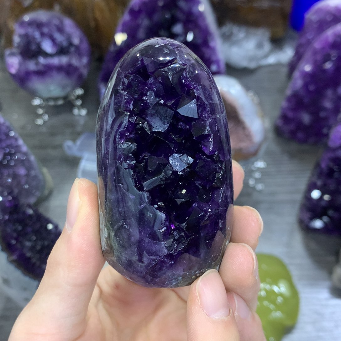 紫晶珠宝半成品未镶嵌346