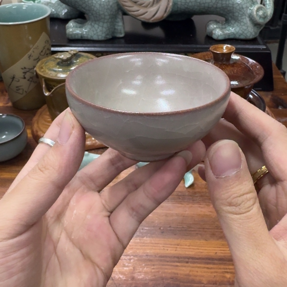 龙泉青瓷茶具微瑕9331