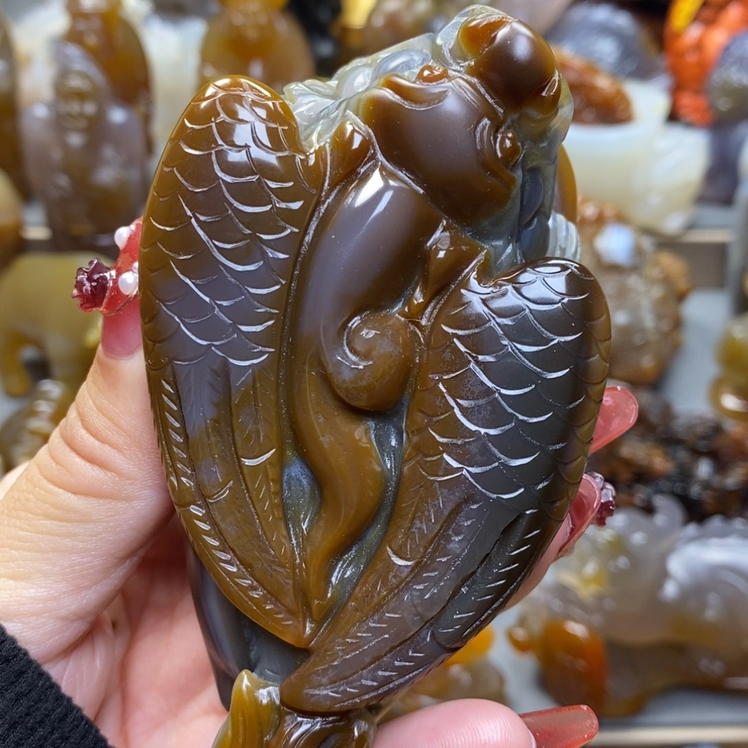 玛瑙/玉髓把件未镶嵌