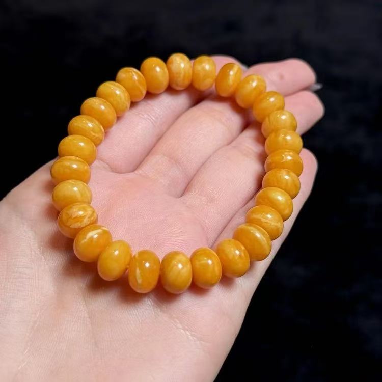 【普陀山欢喜】 蜜蜡算盘珠 手串（发货多样性一件）S40289