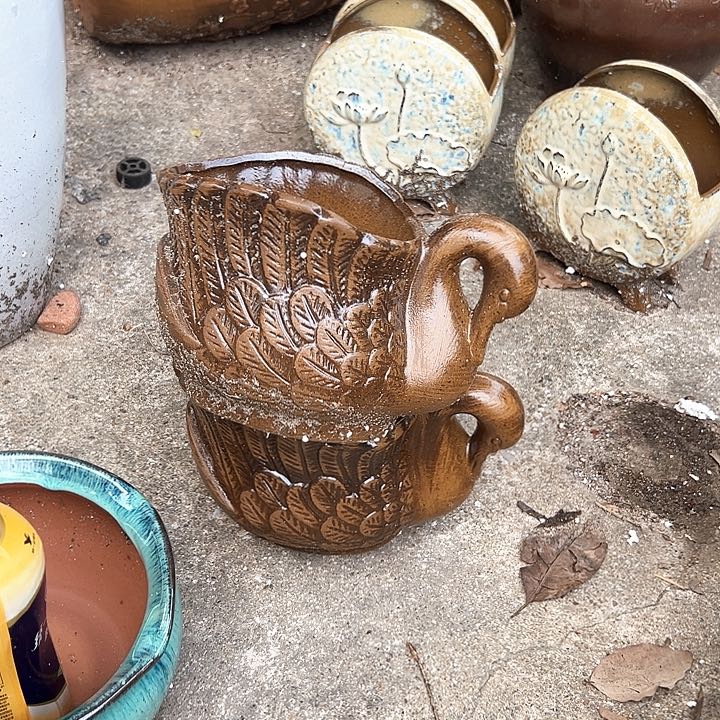 紫砂花盆花藤花盆花盆