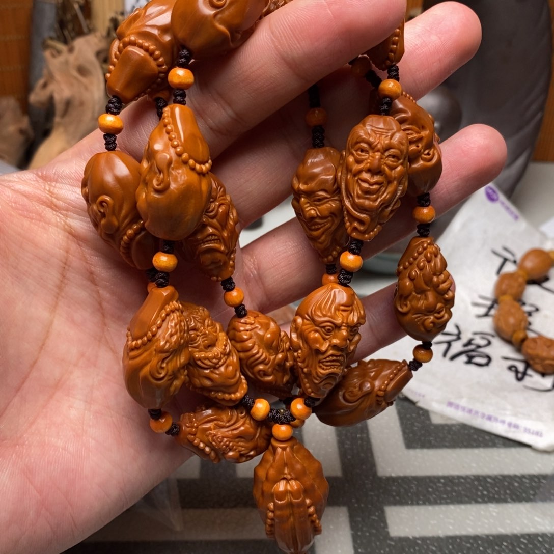 橄榄核手串/手链橄榄核雕刻工艺品宇