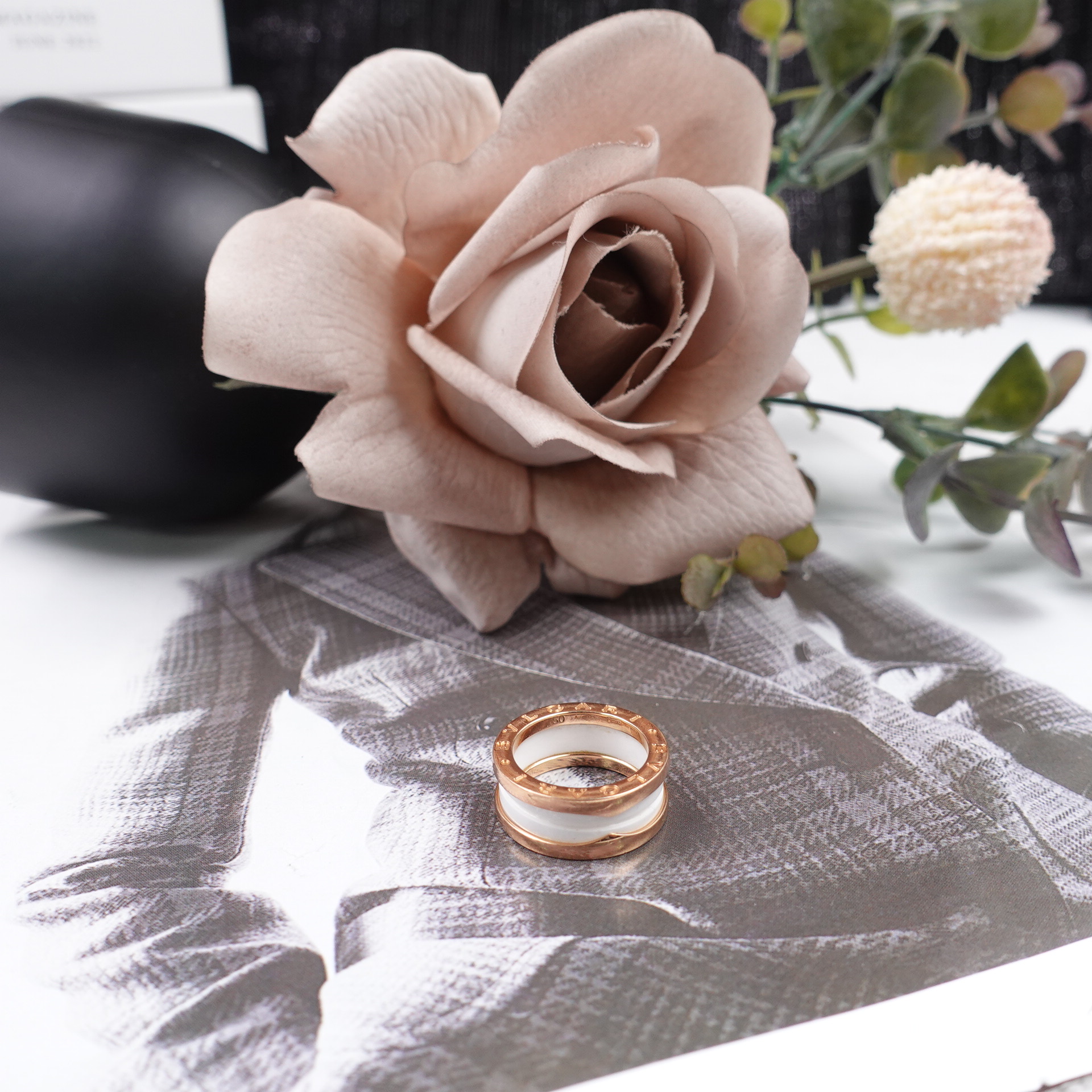 99新 BVLGARI/宝格丽 /戒指/T10160940