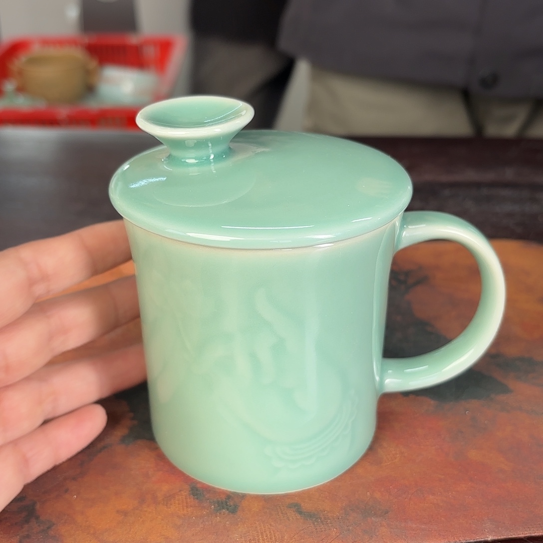 龙泉云间青瓷小米茶器