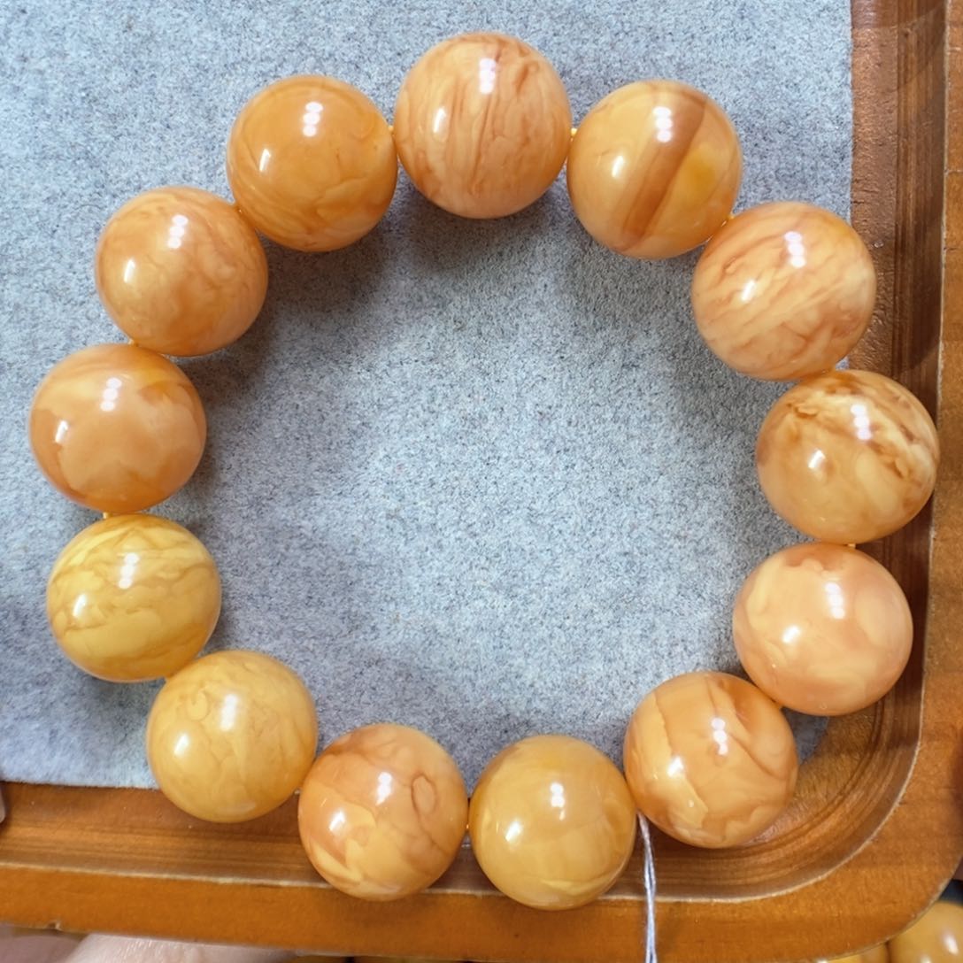 蜜蜡手串未镶嵌蜜蜡手串