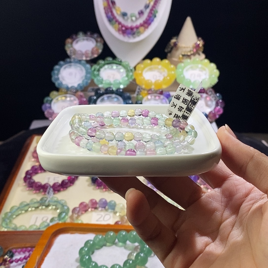 手链未镶嵌萤石冰淇淋三圈