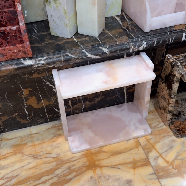 石材粉玉置物架天然